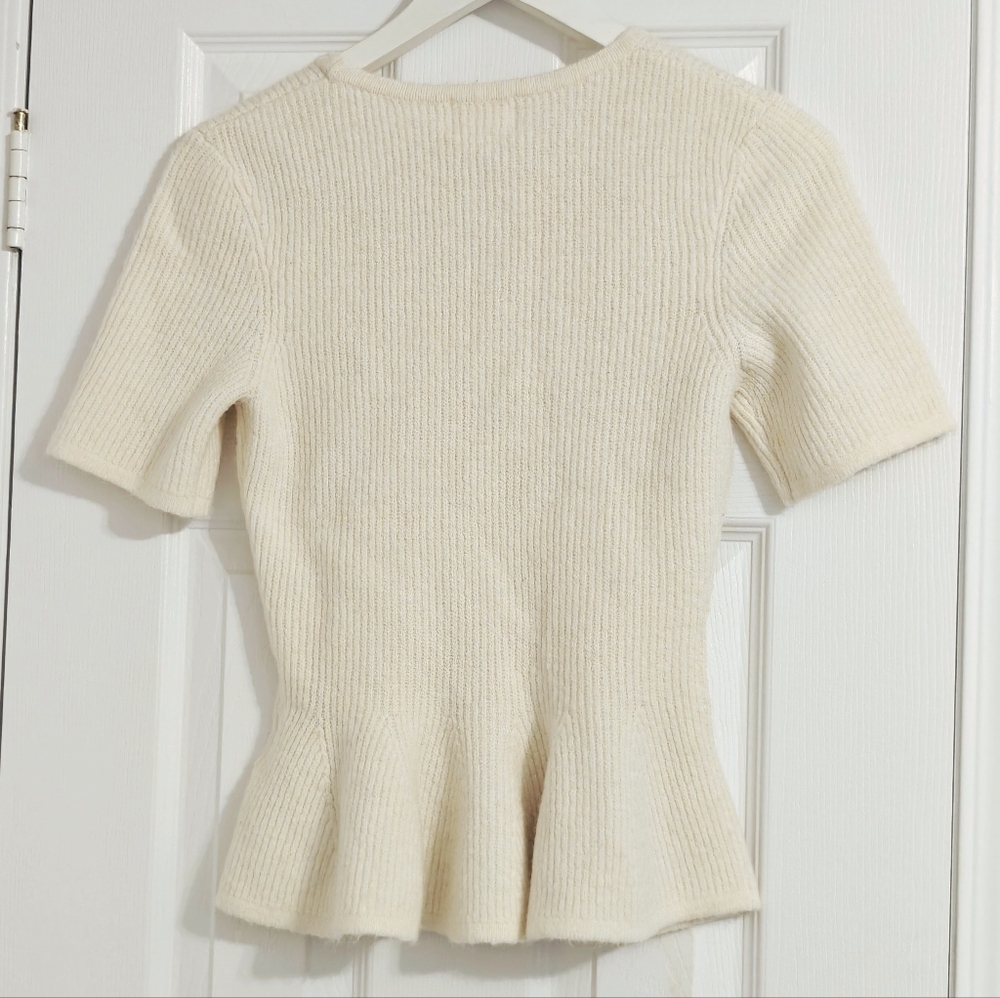 H&M Rib Knit Peplum Top - Picture 2 of 4